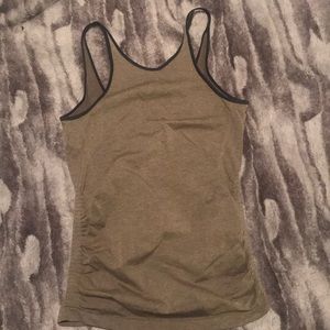 Lululemon olive green high neck tank